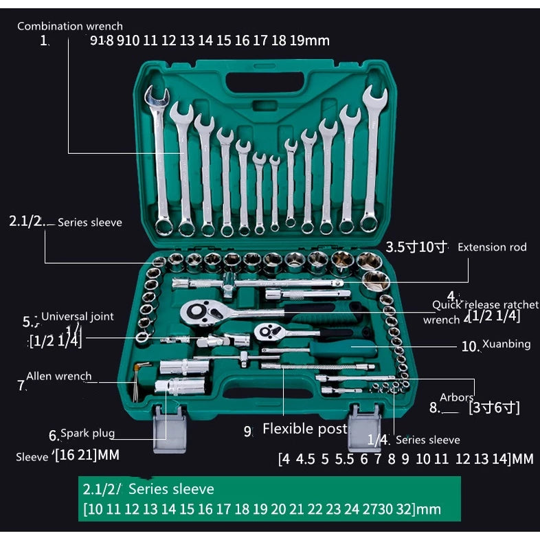 🔧 61-in-1 Auto Repair Tools Set – Para sa mga Pro at DIY Warriors! 🔧